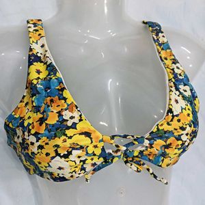 Floral 🤎Print Bikini Top