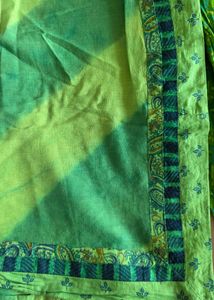 Teal Embroidered salwar  set