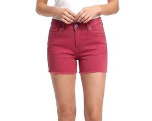 Pink Striped Tunic &amp; Red Shorts Set