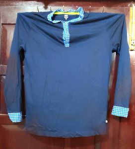 Men's Long Sleeve Blue and Red T shirts