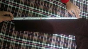 brown v neck school sweater