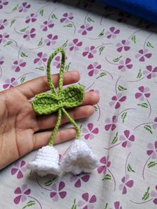 Handmade Crochet Lily Flower Hair Clip