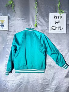 H&amp;M Satin Varsity Bomber Jacket