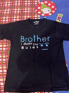 Brother Customized T Shirt Black
