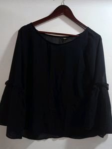 Black Sheer Top. Clearance Sale 400 Coins