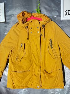 ZARA Mustard Yellow Hooded Jacket