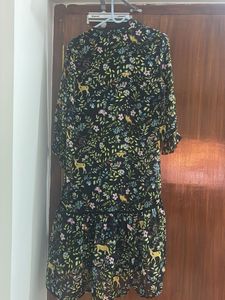 Chic Floral Print Mini Dress- vero moda
