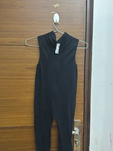 Black Sleeveless Jumpsuit