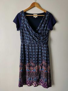 LABEL RITU KUMAR Bohemian Print Wrap Dress