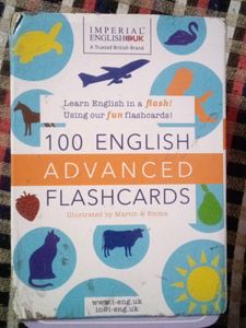 100 English Advanced  Flash Cards
