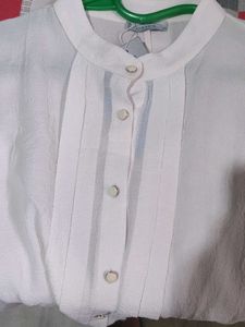 Elegant White Tunic Top