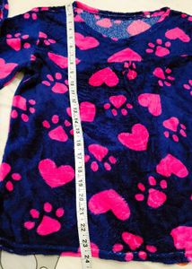 Cute Heart Print cozy Pajama Set