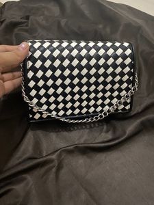 Chequered Brand New Sling + Baguette Bag