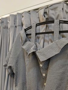 Chic Gingham Cold Shoulder Dress