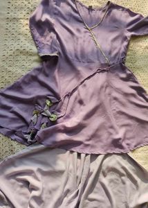 Elegant Lavender Ethnic Gown