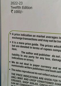 Phila India 2022-23 Paper Money Guide Book