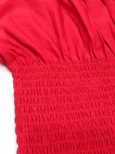 Red Off-Shoulder Top