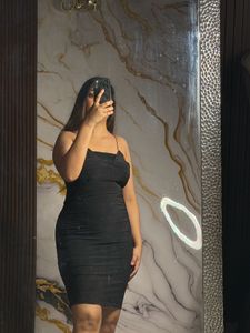 Elegant Black Bodycon Mini Dress