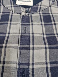 Roadster Men's Mandarin collar - Checkered Shirt