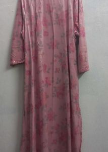 Embellished Pink Floral Kurta