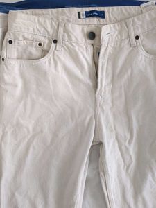 Men's Beige Straight fit jeans