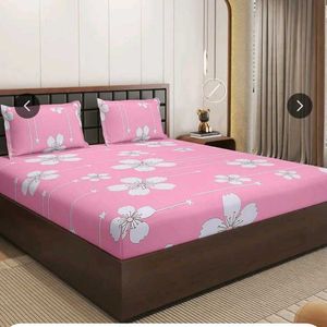 Pretty Pink Floral Bed Sheet Set