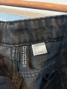 H&amp;M Classic Black Wash Wide Leg Jeans