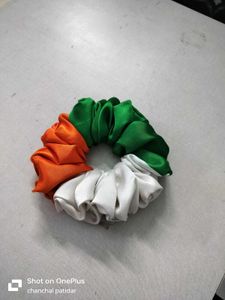 XL Tricolor Scrunchie - Indian Flag Inspired