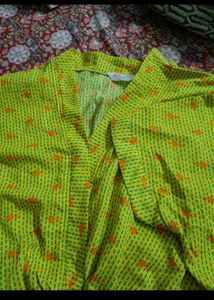 Yellow Printed Top