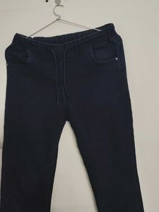 Stylish Dark Blue Denim Joggers