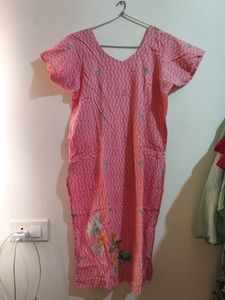 Pink Kurta Set For Women