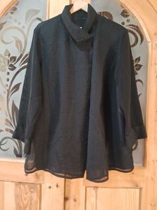 Stylish Black Textured Top