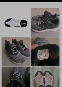 Puma Grey Knit Sneakers