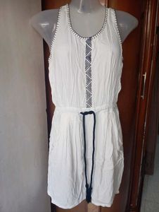 White Embroidered Maxi Dress