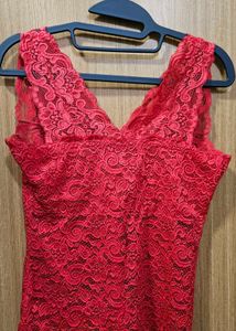 Red Lace Tank Top