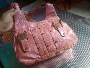 Chic Pink Floral Handbag