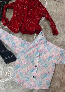 5 Stylish Printed Shirts Set