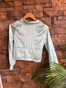 Elegant Satin Crop Top