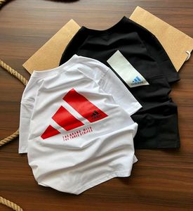 Adidas White T-Shirt with Red Logo