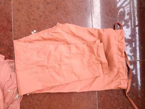 Elegant Peach Kurta Set with Dupatta