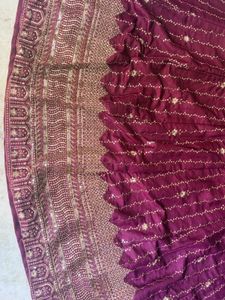 Maroon Embroidered Lehenga Choli Set