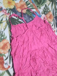 Pink Sleeveless Casual Top