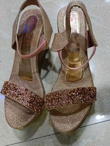 Sparkly Gold Party Heels