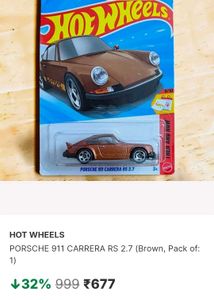 Hot Wheels Porche 911 Carrera RS 2.7