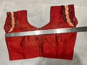 Aari work Pure Silk saree.