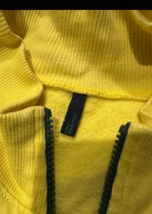Benetton Yellow Zip-Up Jacket