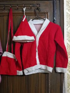 Cute Santa Outfit with Hat &amp; Bag