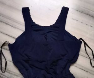 💙❤️‍🔥90's Chic Neavy Blue Embellished Dress