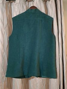 Green Embroidered Ethnic Jacket
