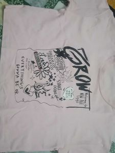 Graphic Print Pink T-Shirt